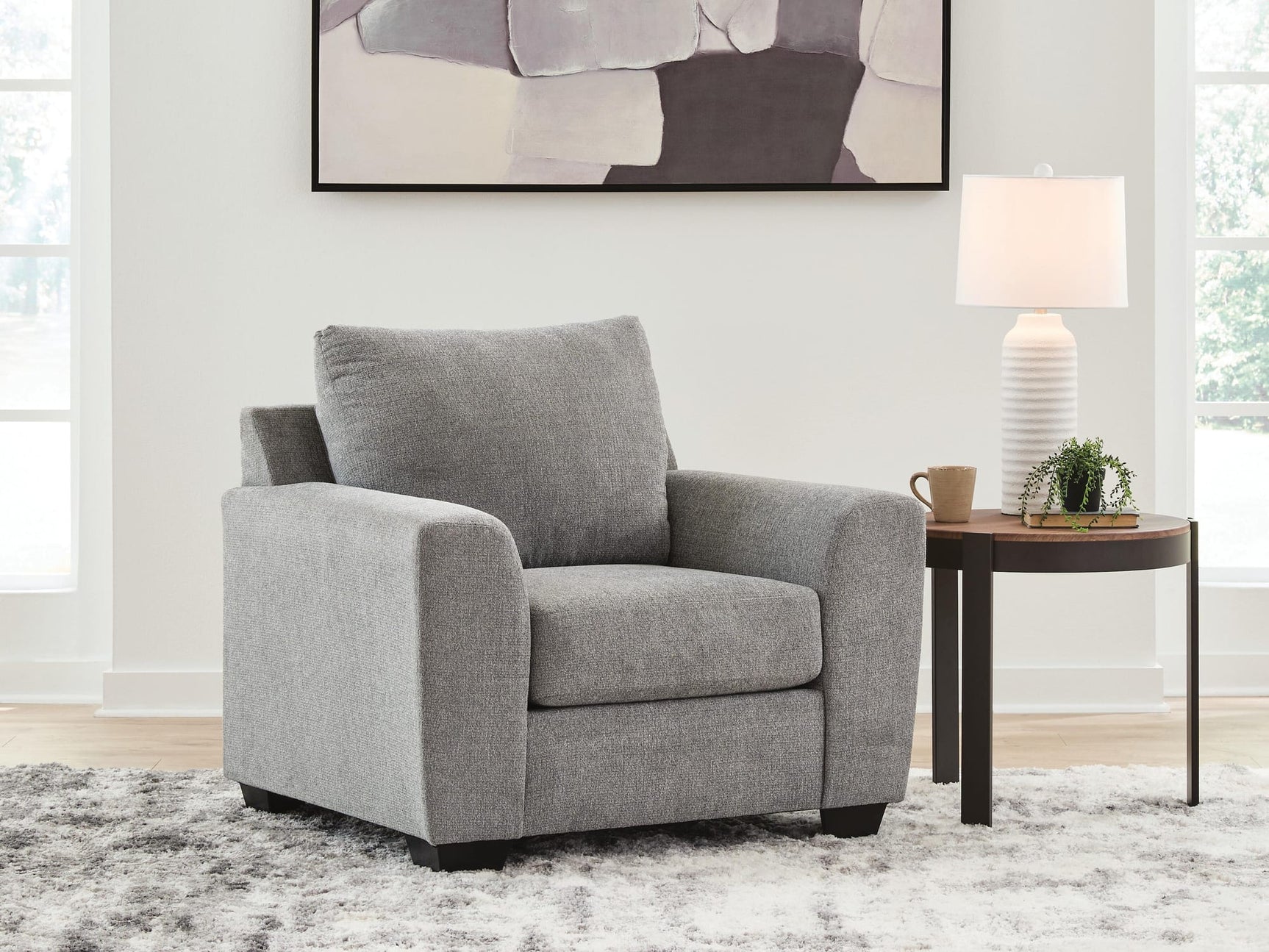 Loreo Flint Chenille Chair from Ella Furniture