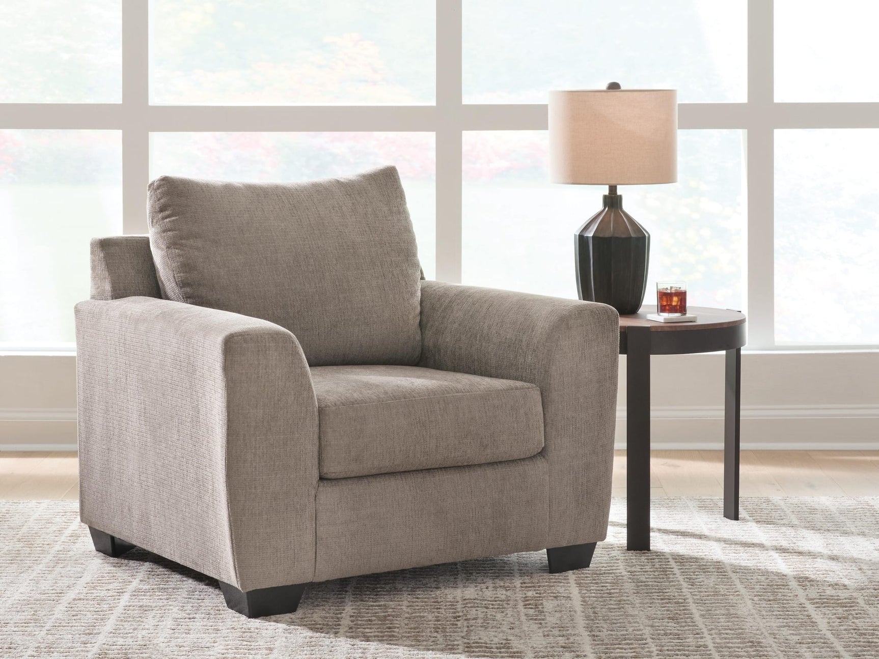 Loreo Truffle Chenille Chair from Ella Furniture