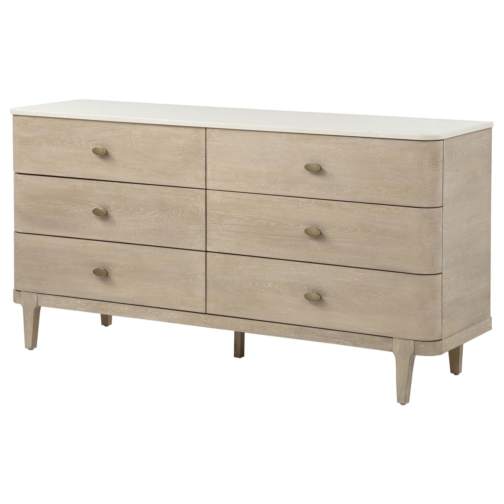 Lucaire 6-drawer Dresser Cabinet Sandstone view 3