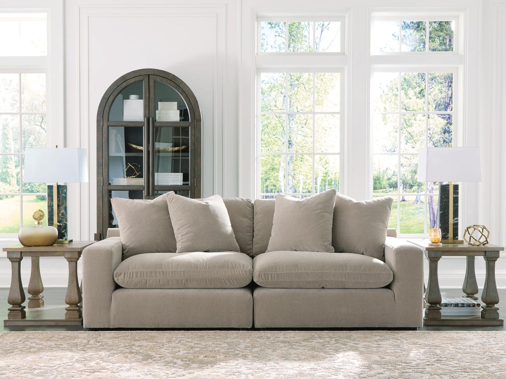 Maxton Heights Pebble 2-Piece Sectional Sofa from Ella Furniture