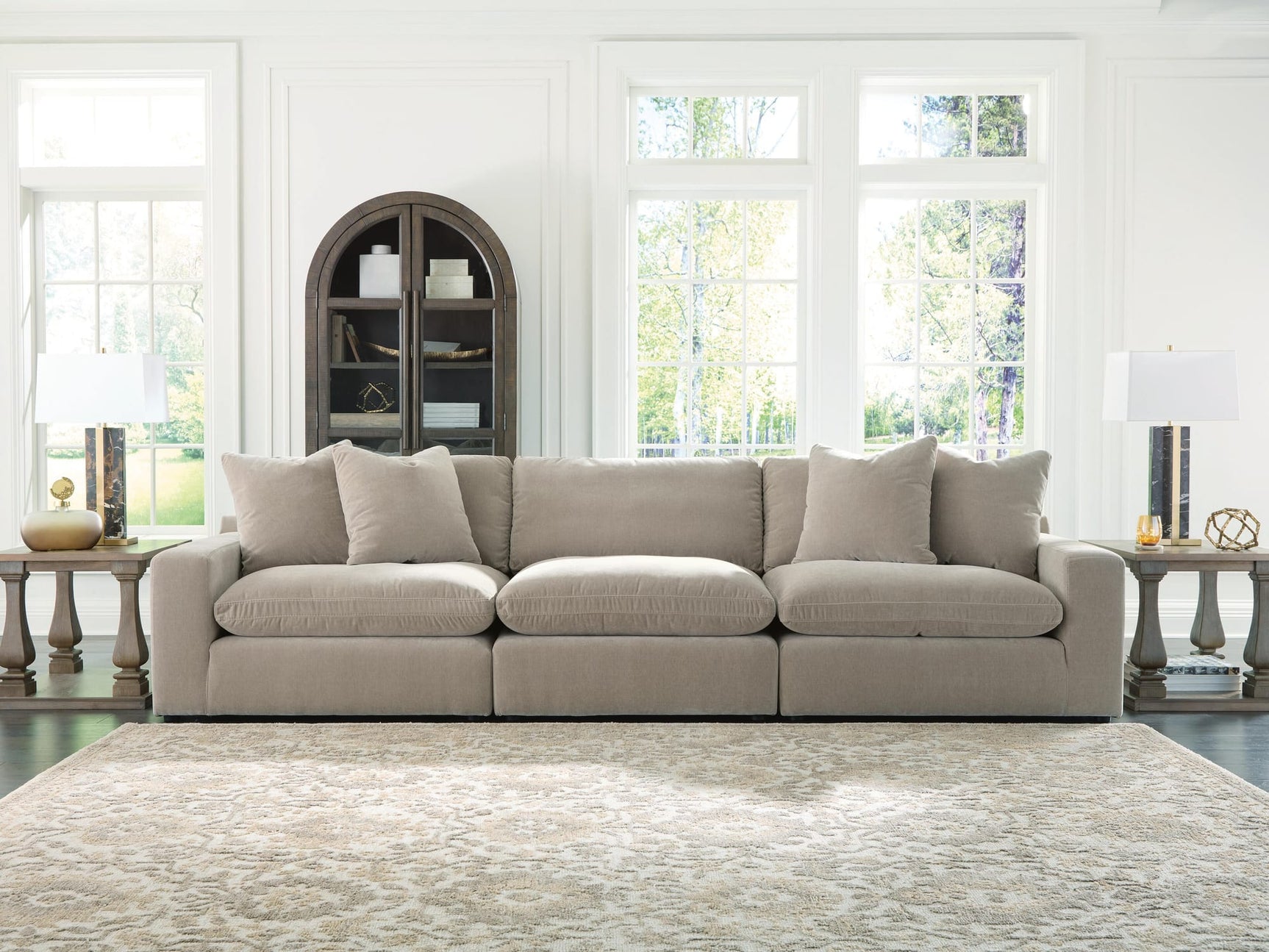 Maxton Heights Pebble 3-Piece Sectional Sofa from Ella Furniture
