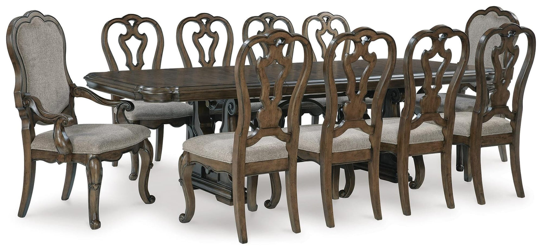 Maylee Dark Brown Dining Set view 25