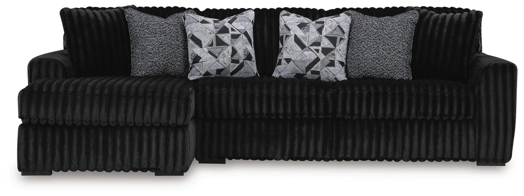 Midnight-Madness Onyx 3-Piece Sectional with Chaise view 2