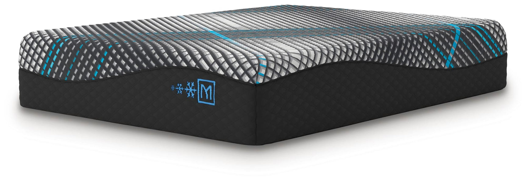 Millennium 2.0 Foam 14 Inch Black Full Mattress angled view