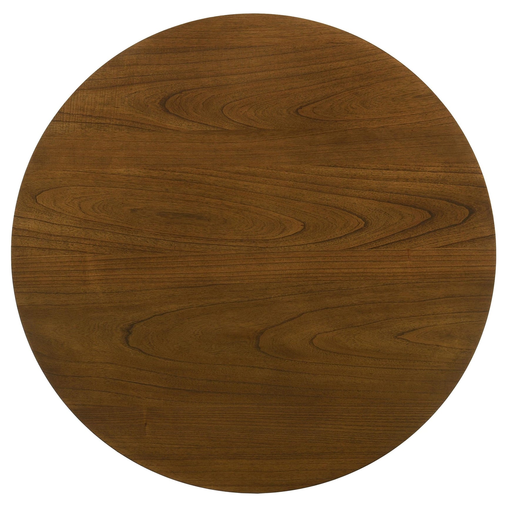 Mueller 48-inch Round Mindi Veneer Dining Table Brown view 4