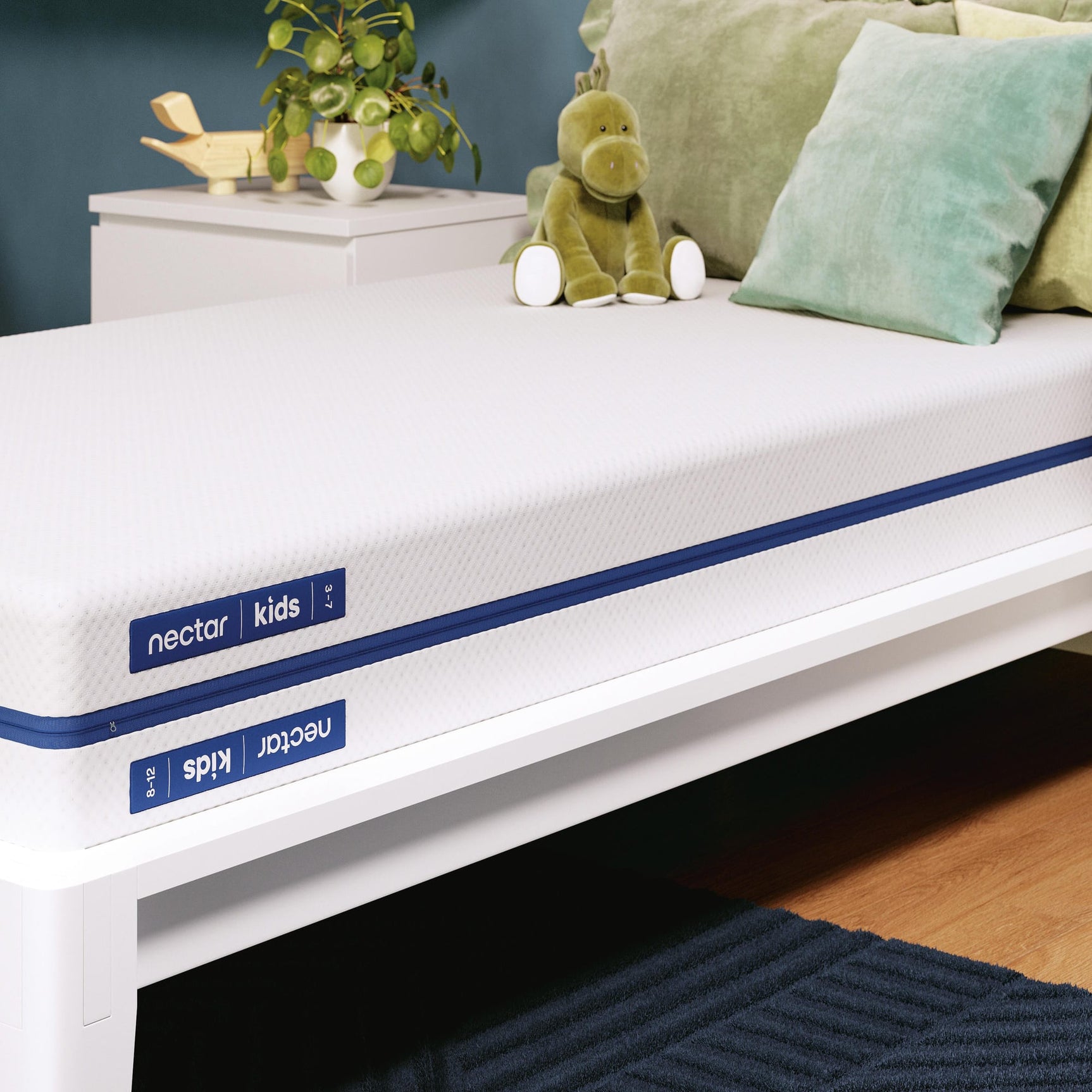 Nectar Foam Kids White Full Mattress detail view