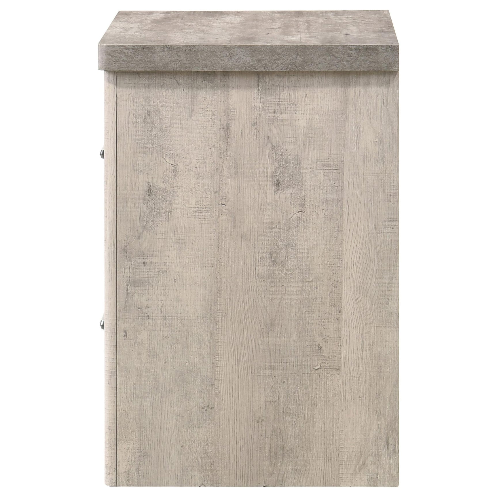 Nevado Farmhouse 2-Drawer Nightstand Grey and Weathered Taupe view 5