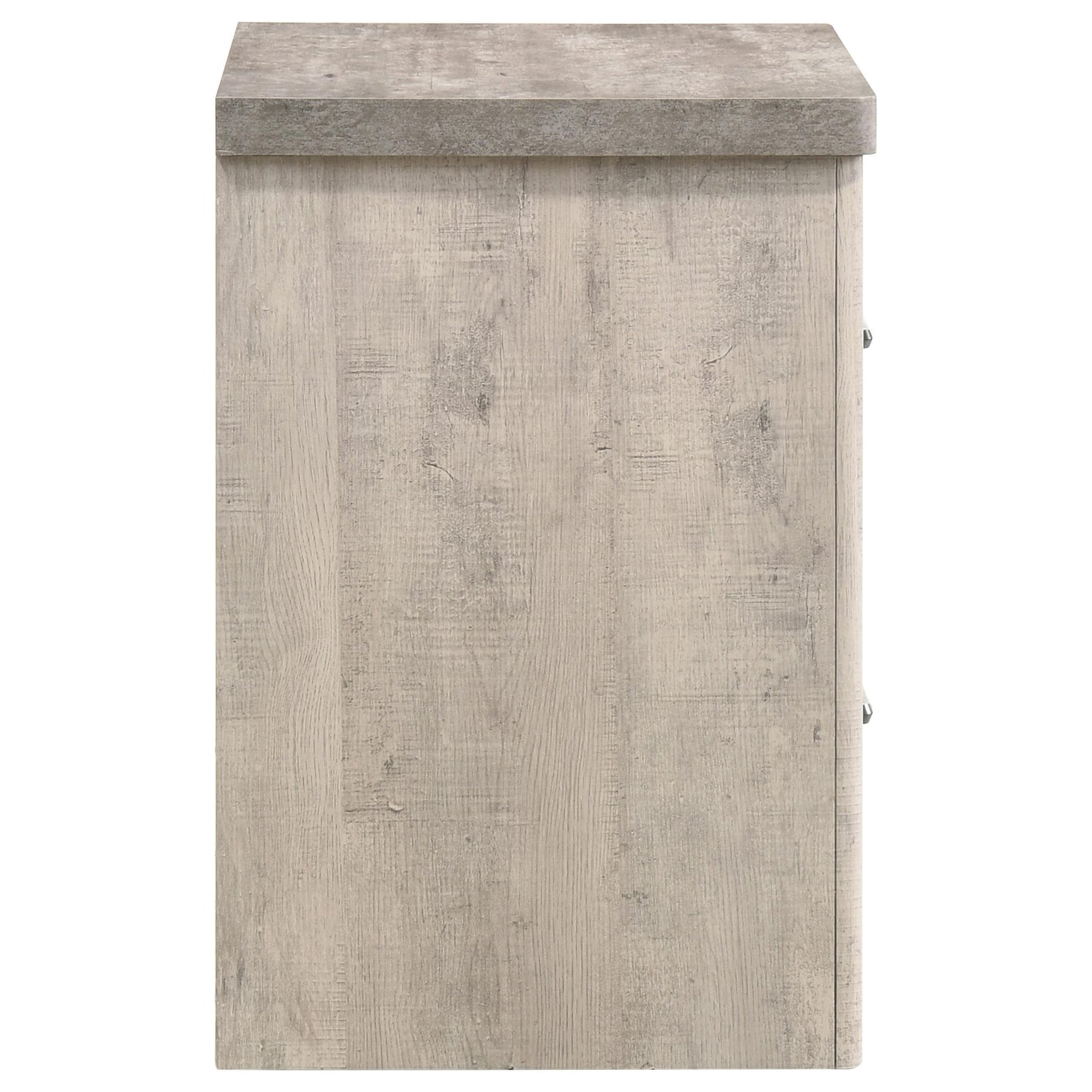 Nevado Farmhouse 2-Drawer Nightstand Grey and Weathered Taupe view 9