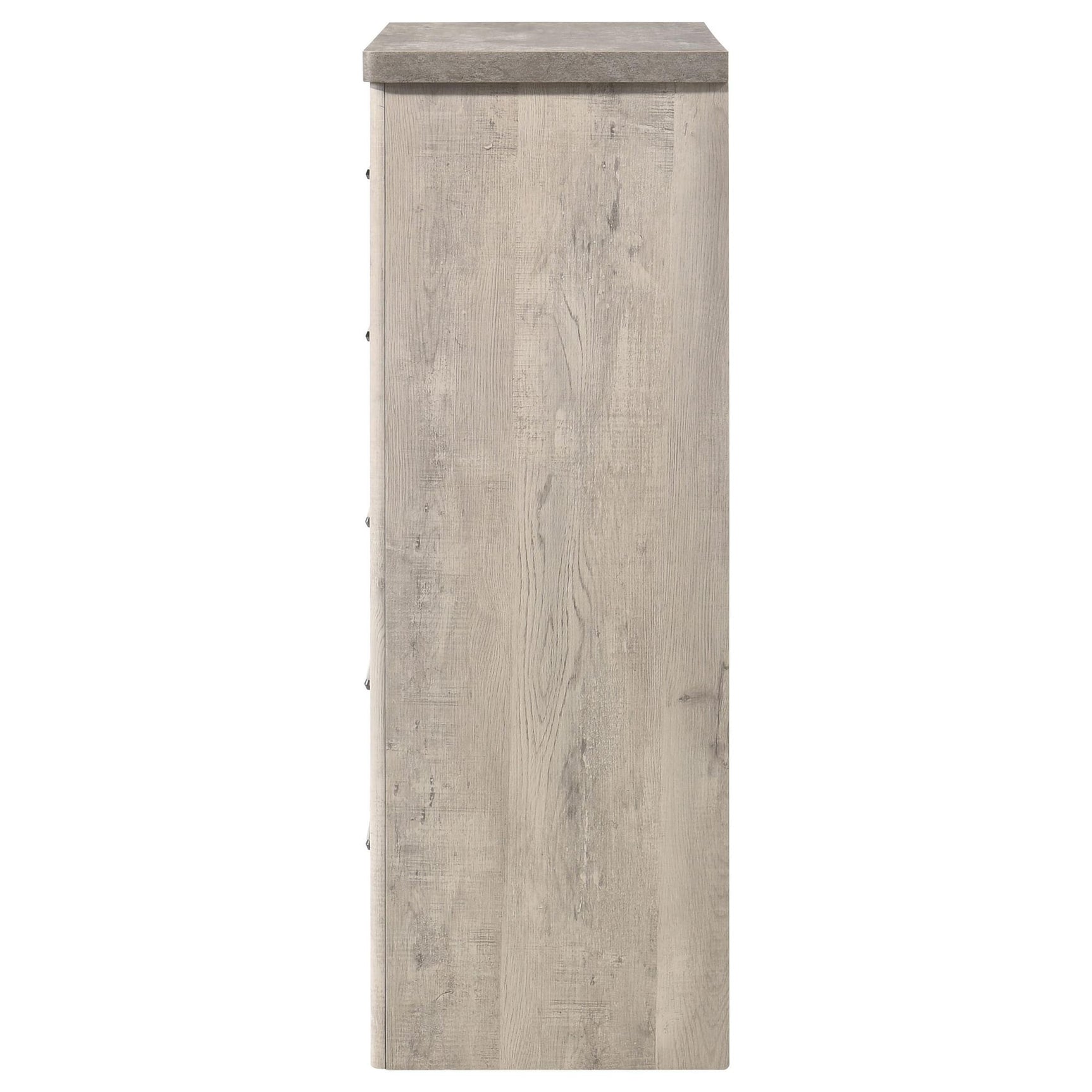 Nevado Farmhouse 5-Drawer Chest Grey and Weathered Taupe view 5