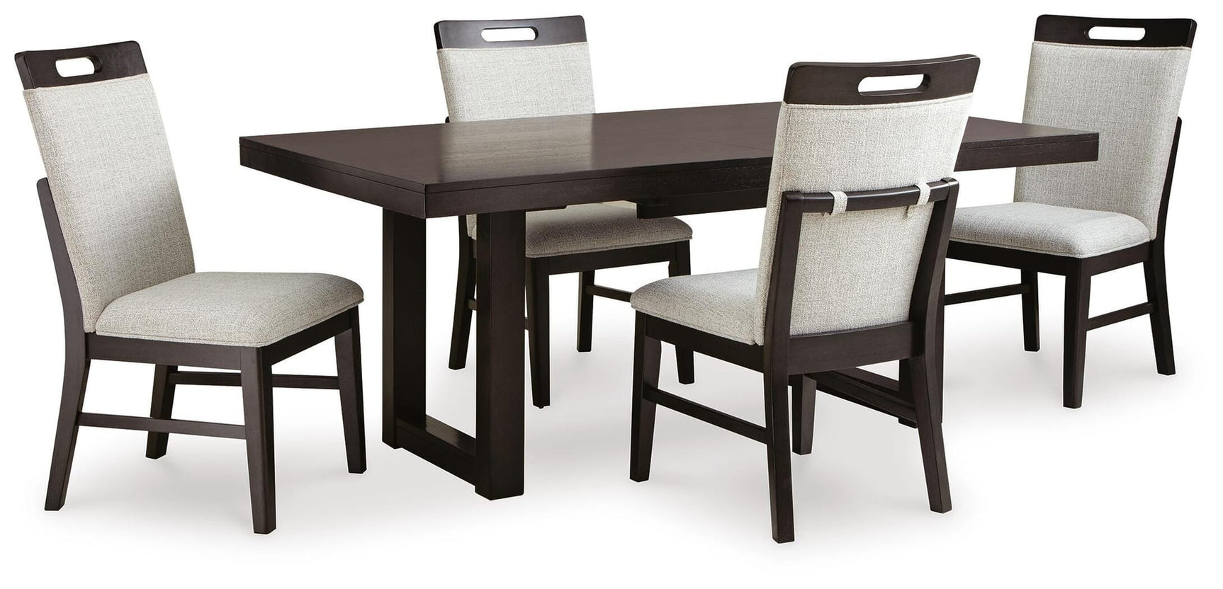 Neymorton Dark Grayish Brown Dining Set view 2