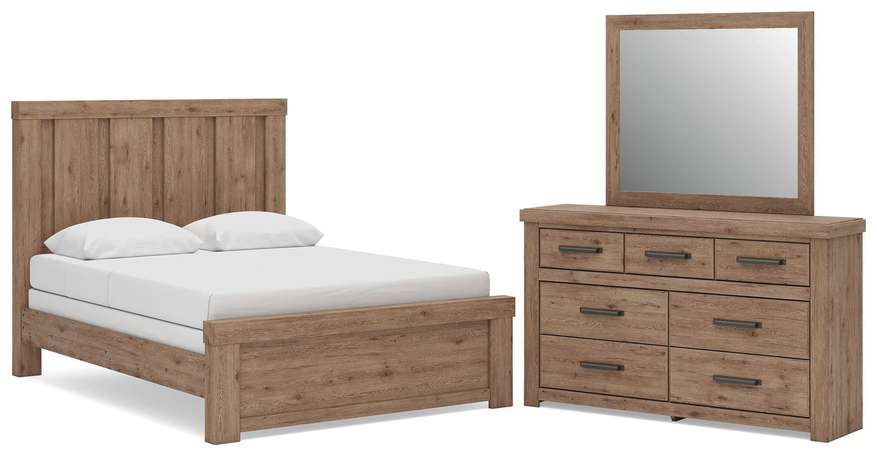 Oliandon Light Brown Panel Bedroom Set view 25