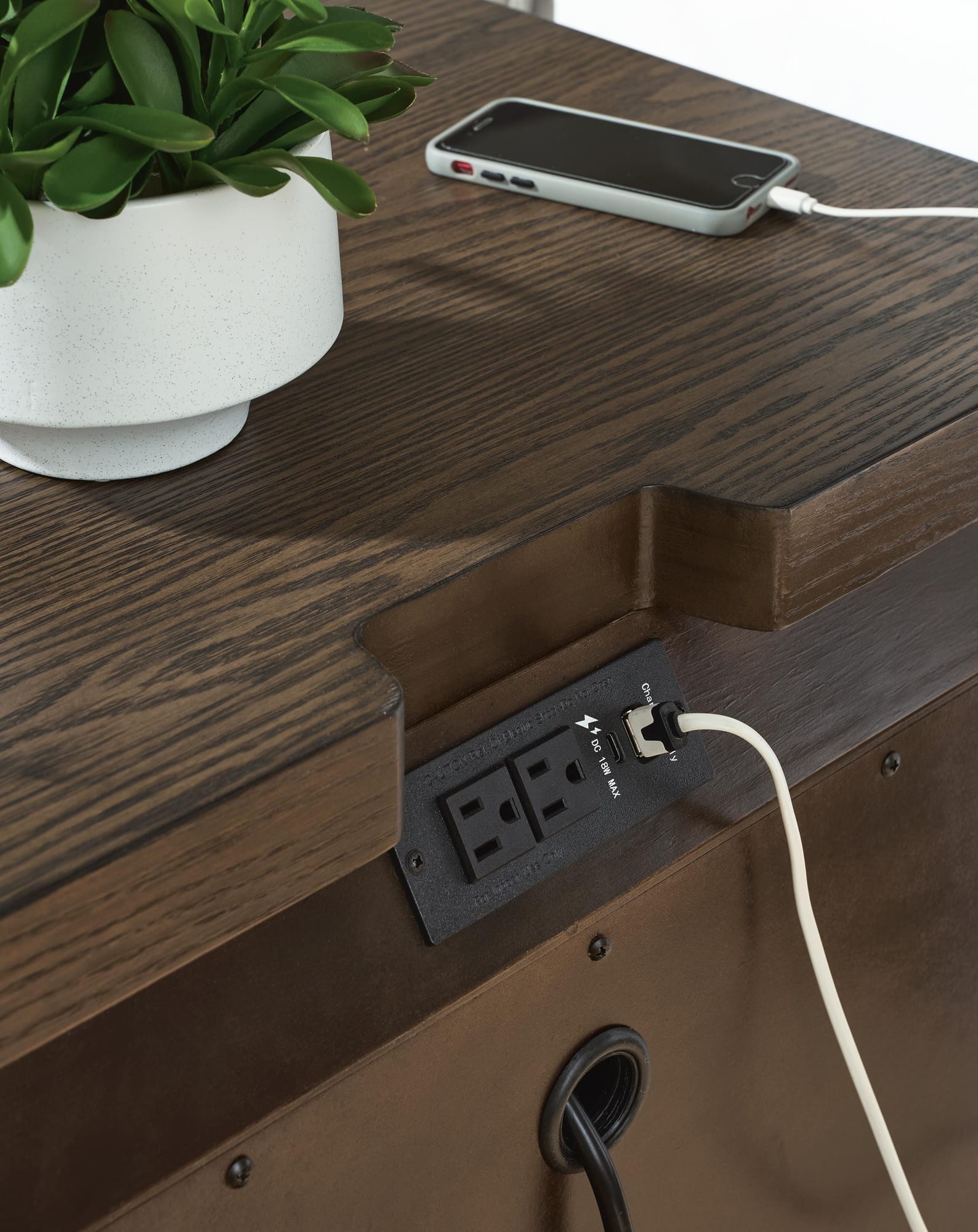Radkin Burnished Brown Nightstand from Ella Furniture