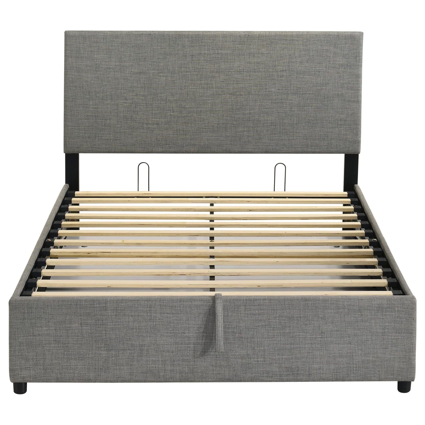 Reeves Upholstered Full Lift-Top Storage Platform Bed Grey view 7