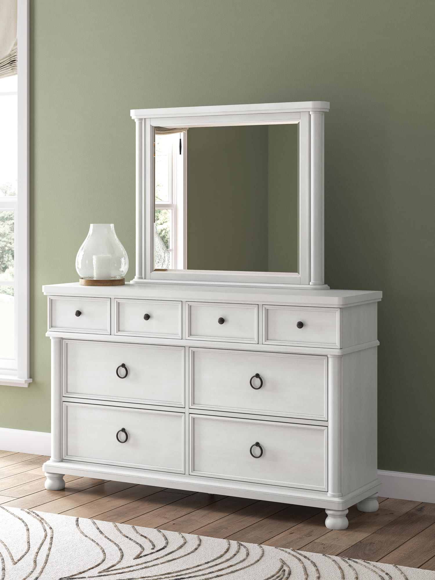 Rowlenstown Antique White Poster Bedroom Set view 16