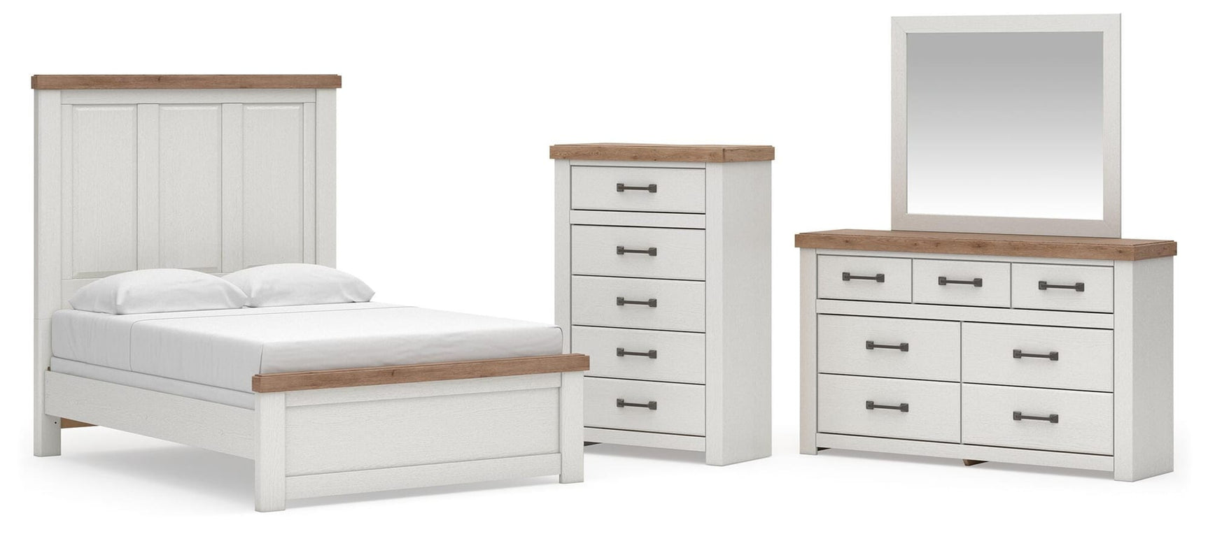 Savonport White/Brown Panel Bedroom Set view 56