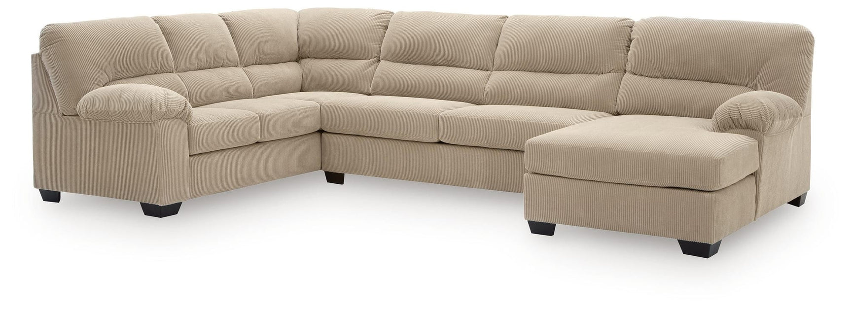 SimpleJoy Sand 3-Piece Sectional with Chaise view 2