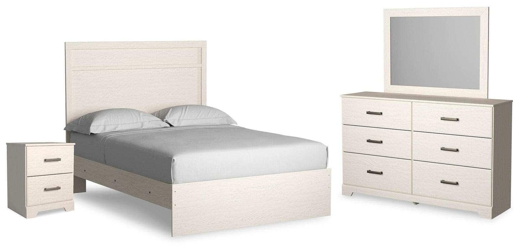 Stelsie White Panel Bedroom Set view 3