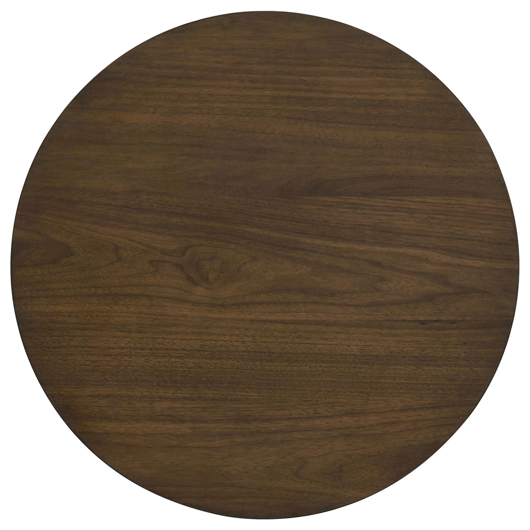 Strouse Contemporary Round End Table in Dark Walnut view 4
