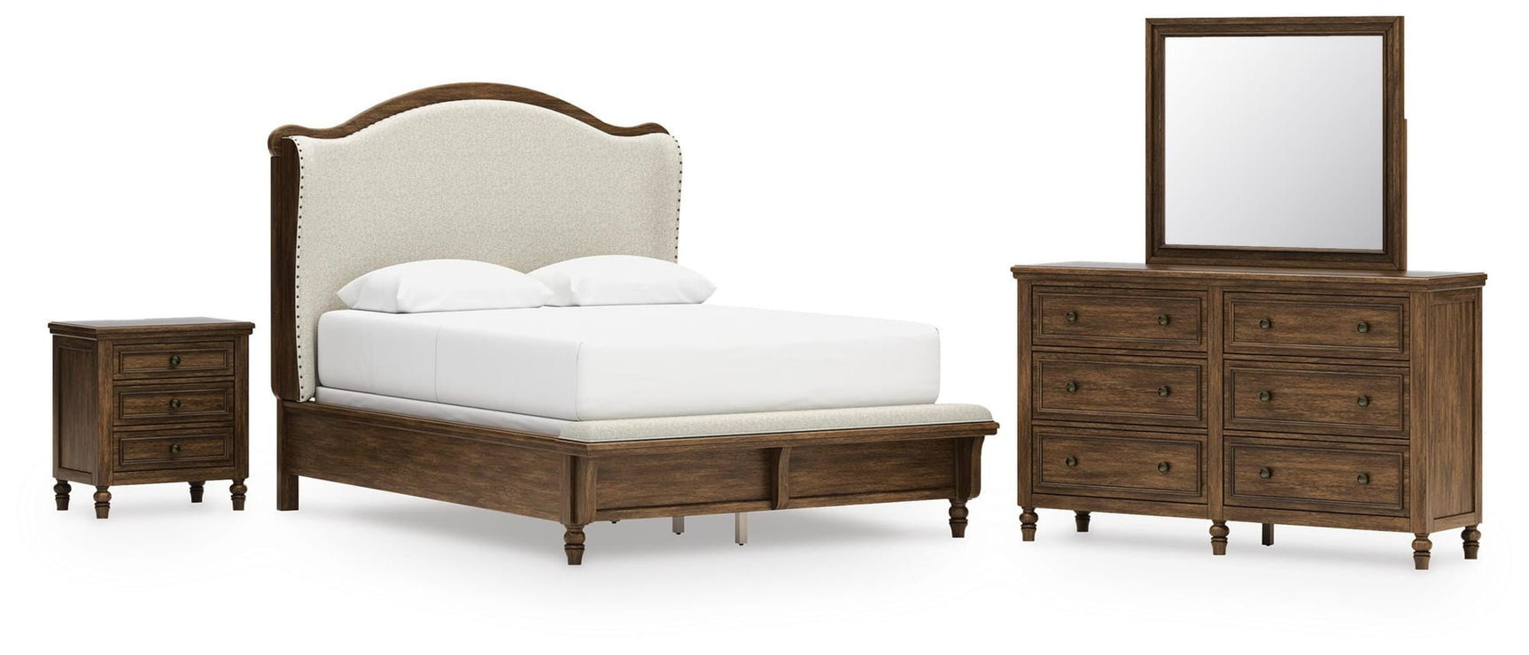 Sturlayne Brown Upholstered Panel Bedroom Set from Ella Furniture