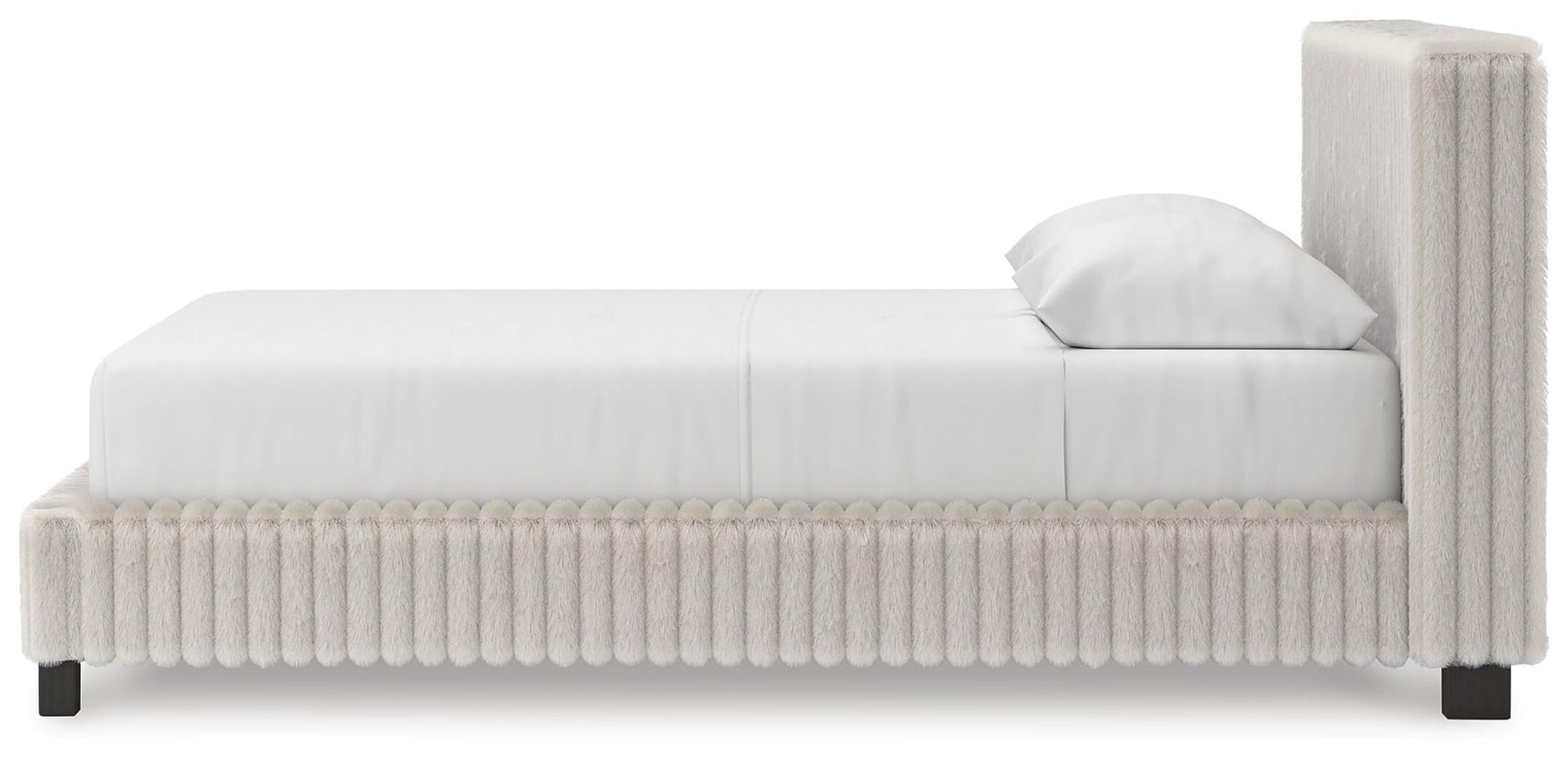 Zuraleus White Upholstered Bedroom Set view 8