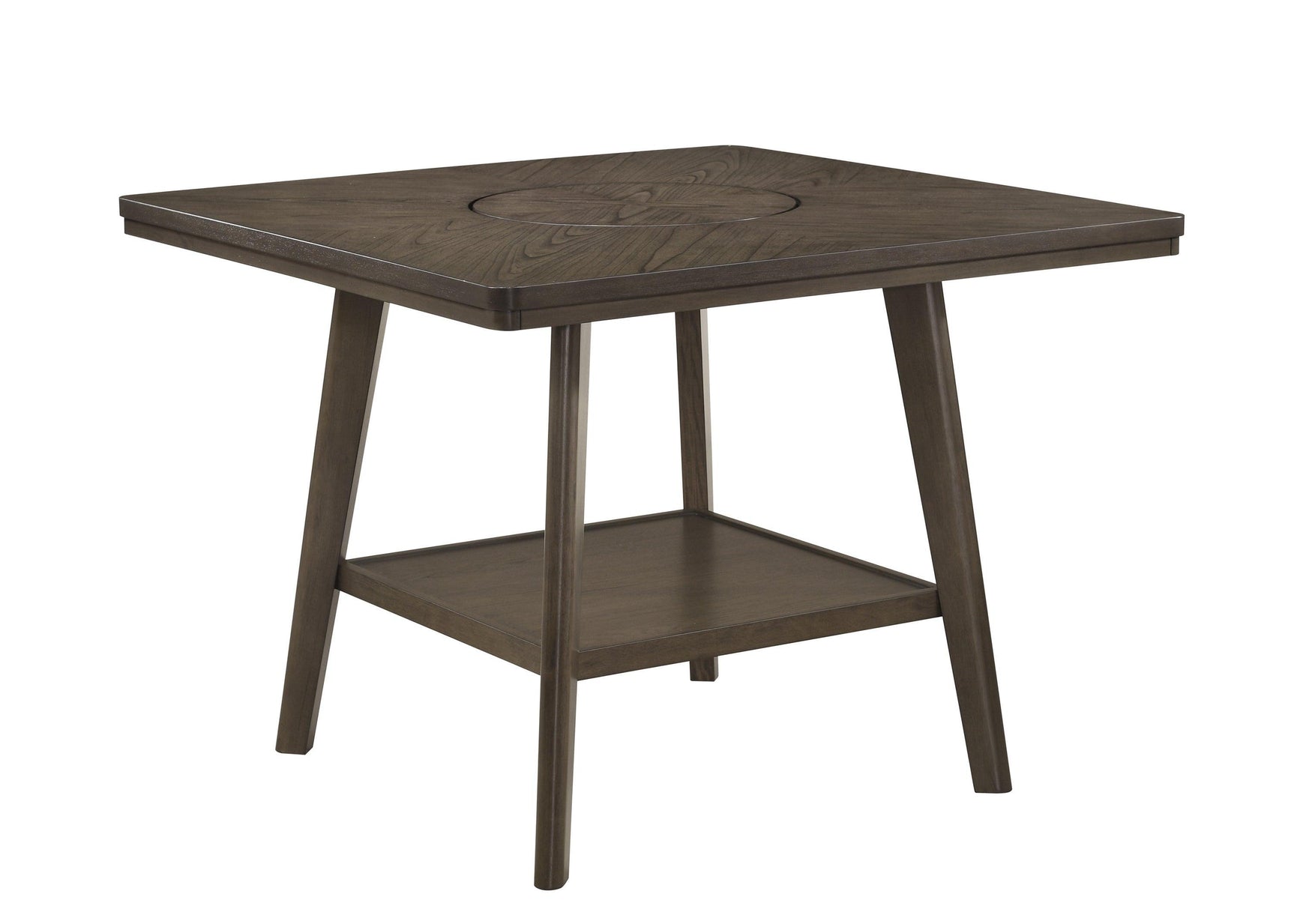 Ember Brown Modern Solid Wood And Veneers Fabric Counter Height Dining Room Set - Ella Furniture