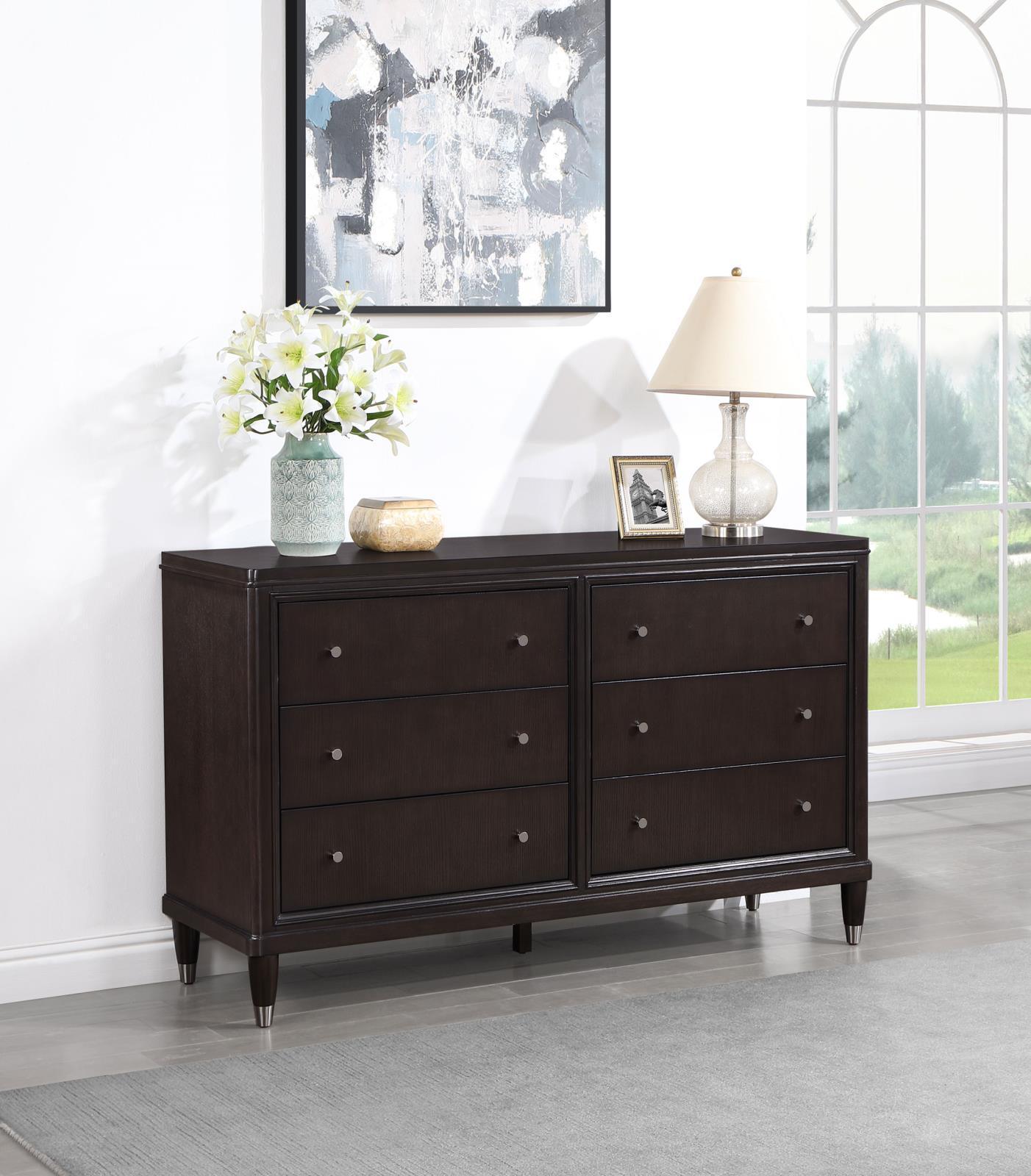 Emberlyn 6-Drawer Bedroom Dresser Brown 223063 - Ella Furniture