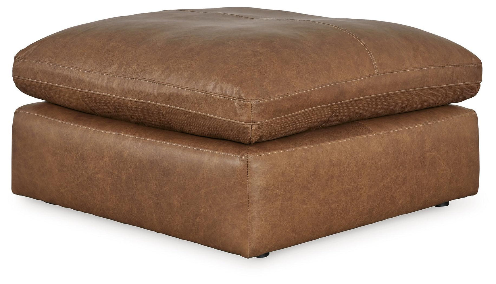 Emilia Caramel 6-Piece Sectional With Ottoman - Ella Furniture