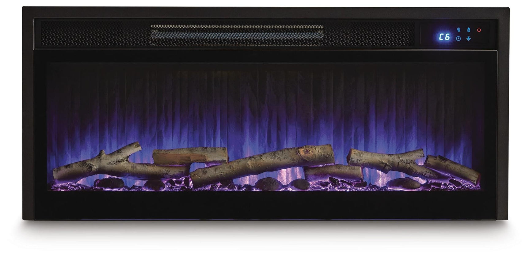 Entertainment Accessories Black Fireplace Insert view 8