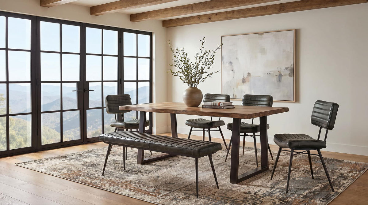 Selwyn 80-inch Live Edge Solid Wood Dining Table Light Sheesham — product image 10