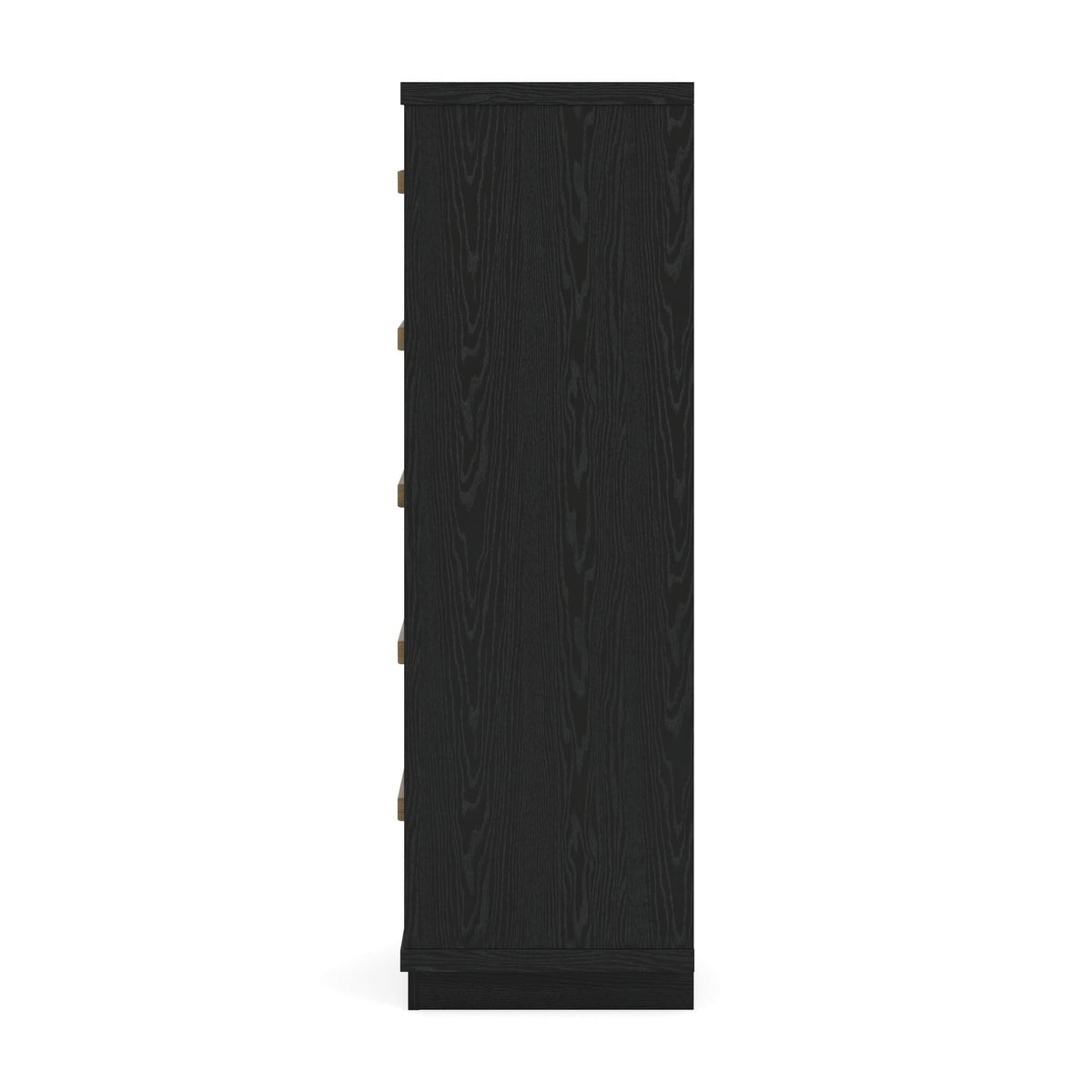 Kozmour Black/Brown Chest of Drawers — side view