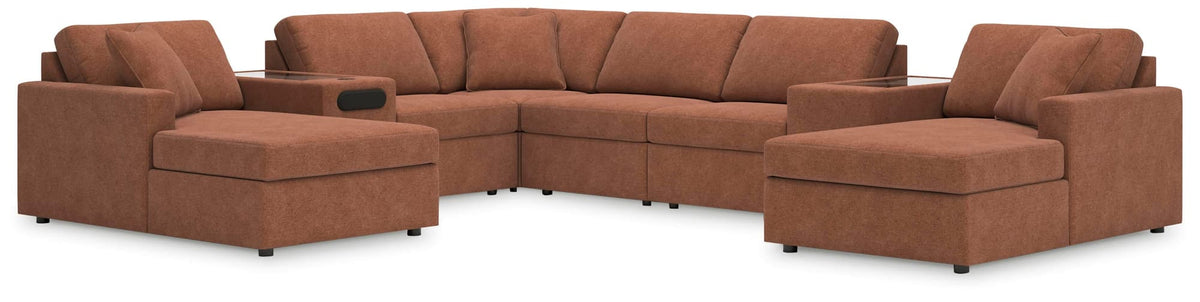 Modmax Spice Performance Fabric 8-Piece Sectional with Chaise — product view