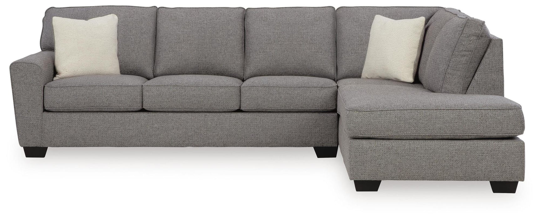 Ferne-Pike Charcoal 2-Piece Sectional with Chaise from Ella Furniture