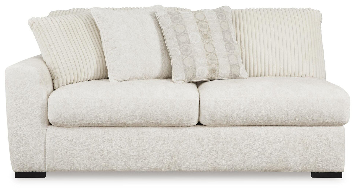 Chessington Ivory 2-Piece Sectional with Ottoman — front view