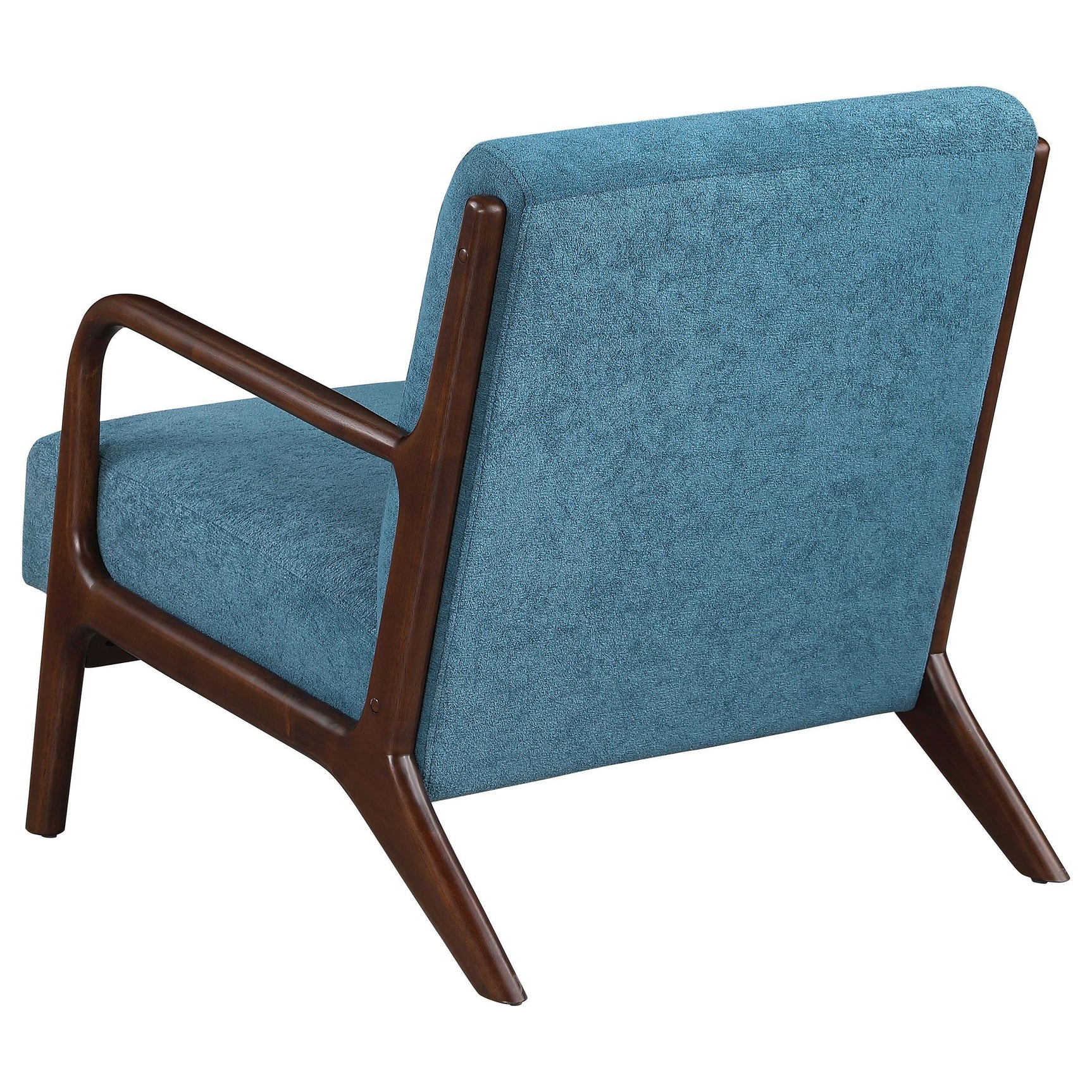 Foster Upholstered Wood Frame Accent Chair Peacock Blue 902272 - Ella Furniture