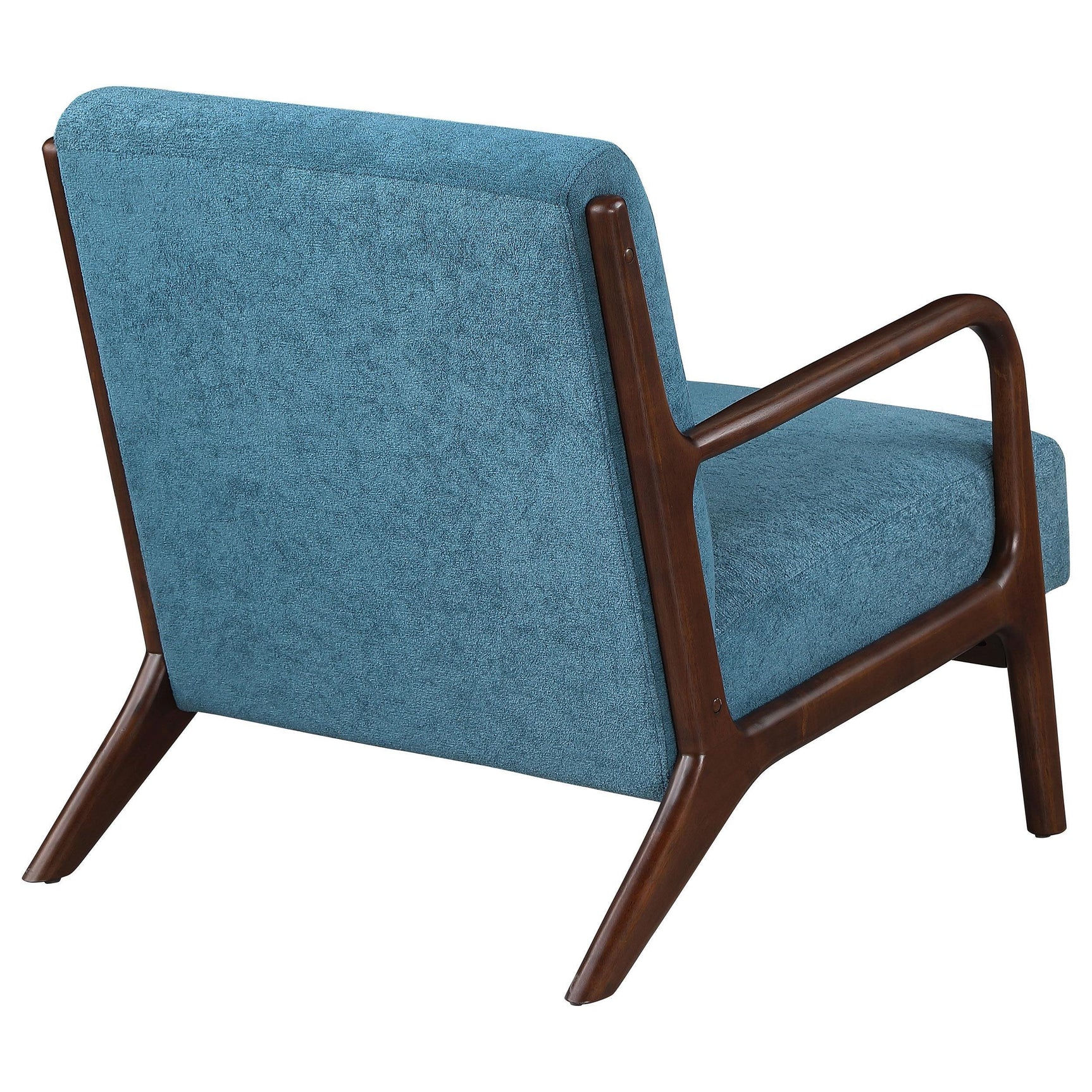 Foster Upholstered Wood Frame Accent Chair Peacock Blue 902272 - Ella Furniture