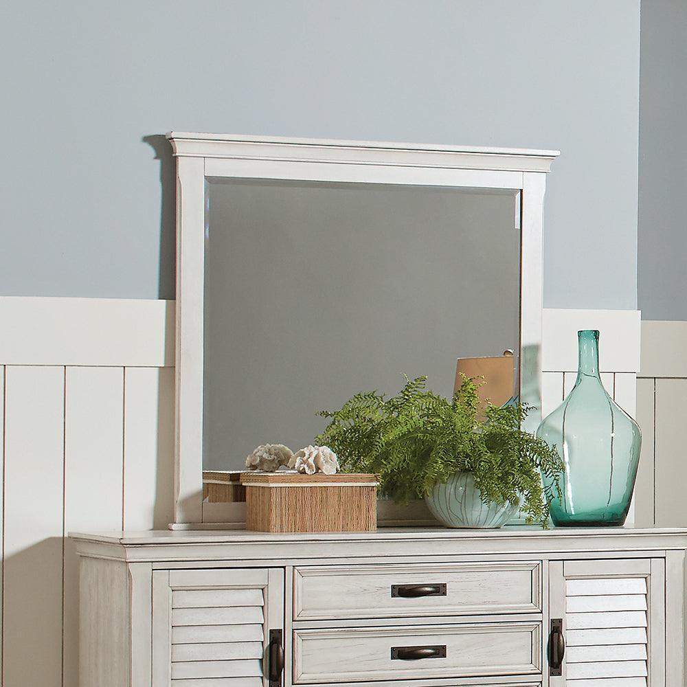Franco Antique White Panel Bedroom Set - Ella Furniture