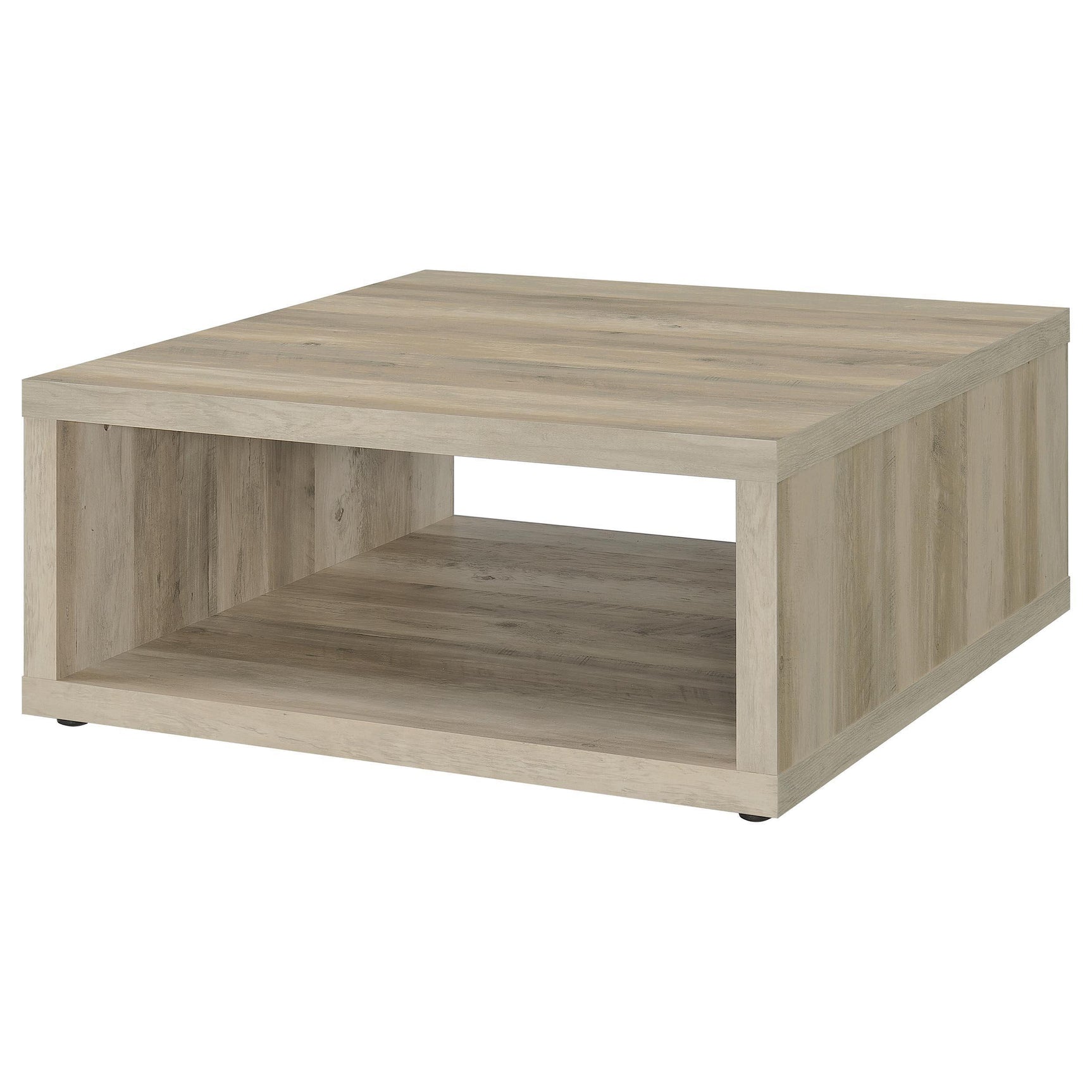 Frisco Square Engineered Wood Coffee Table Distressed Pine 710518 - Ella Furniture