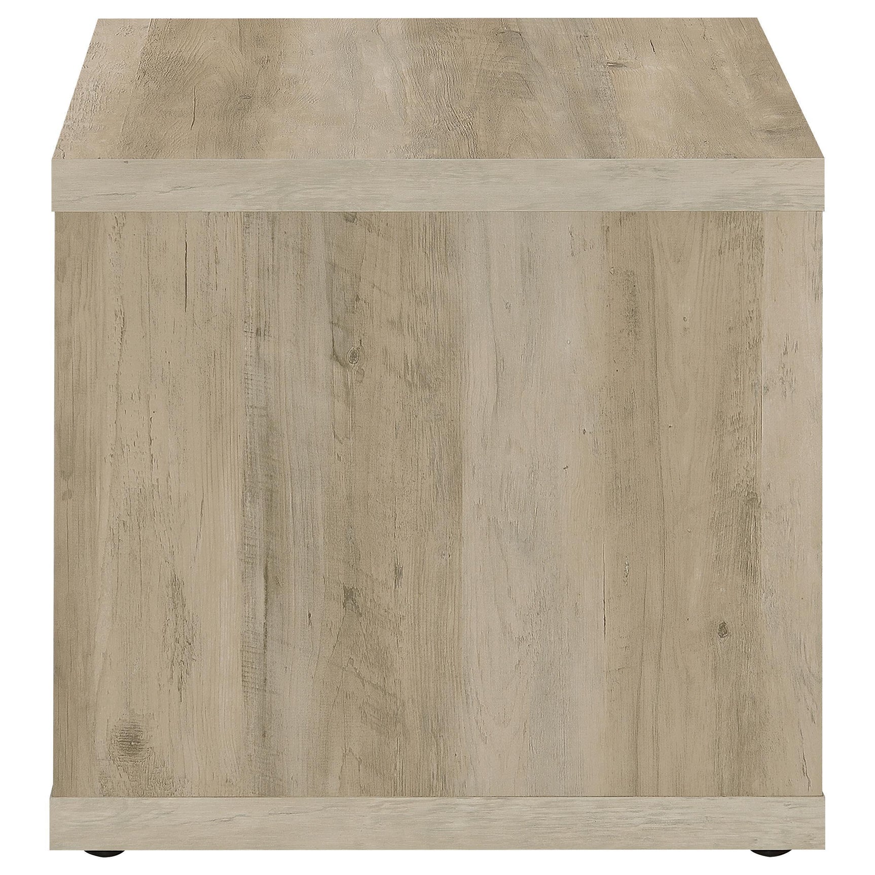 Frisco Square Engineered Wood Side End Table Distressed Pine 710517 - Ella Furniture