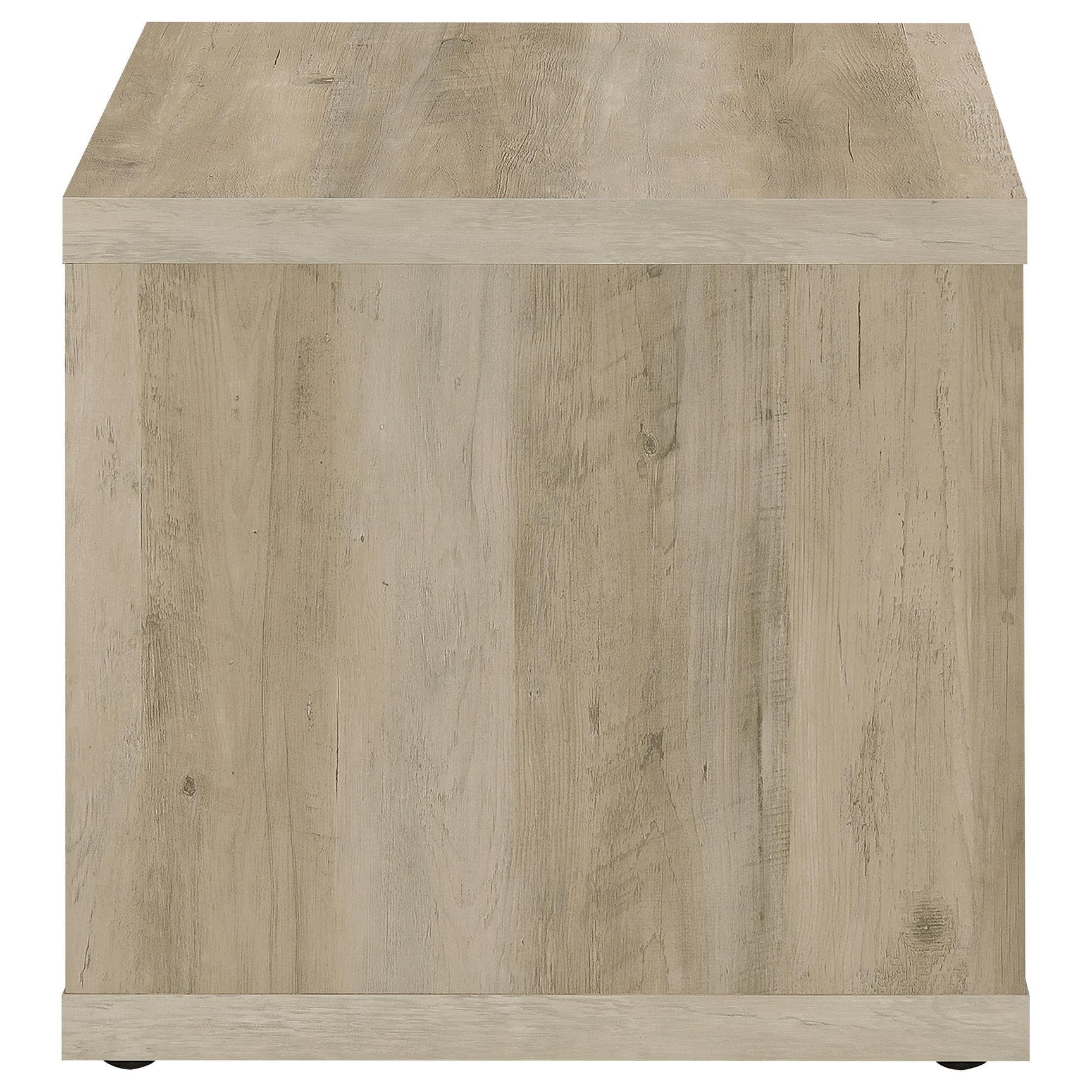 Frisco Square Engineered Wood Side End Table Distressed Pine 710517 - Ella Furniture