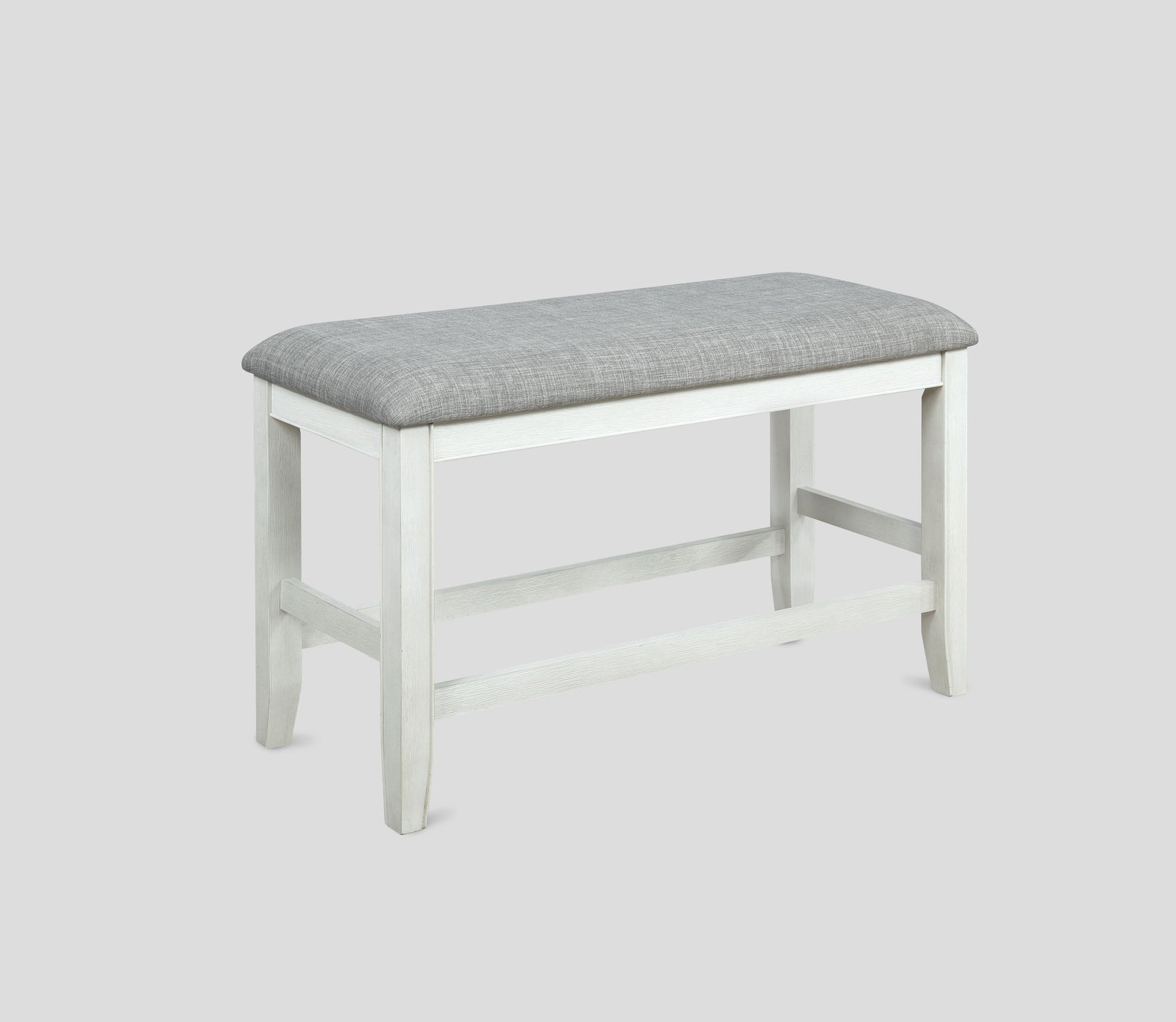 Fulton Chalk-White Modern Traditional Wood Square Counter Height Dining Room Set - Ella Furniture