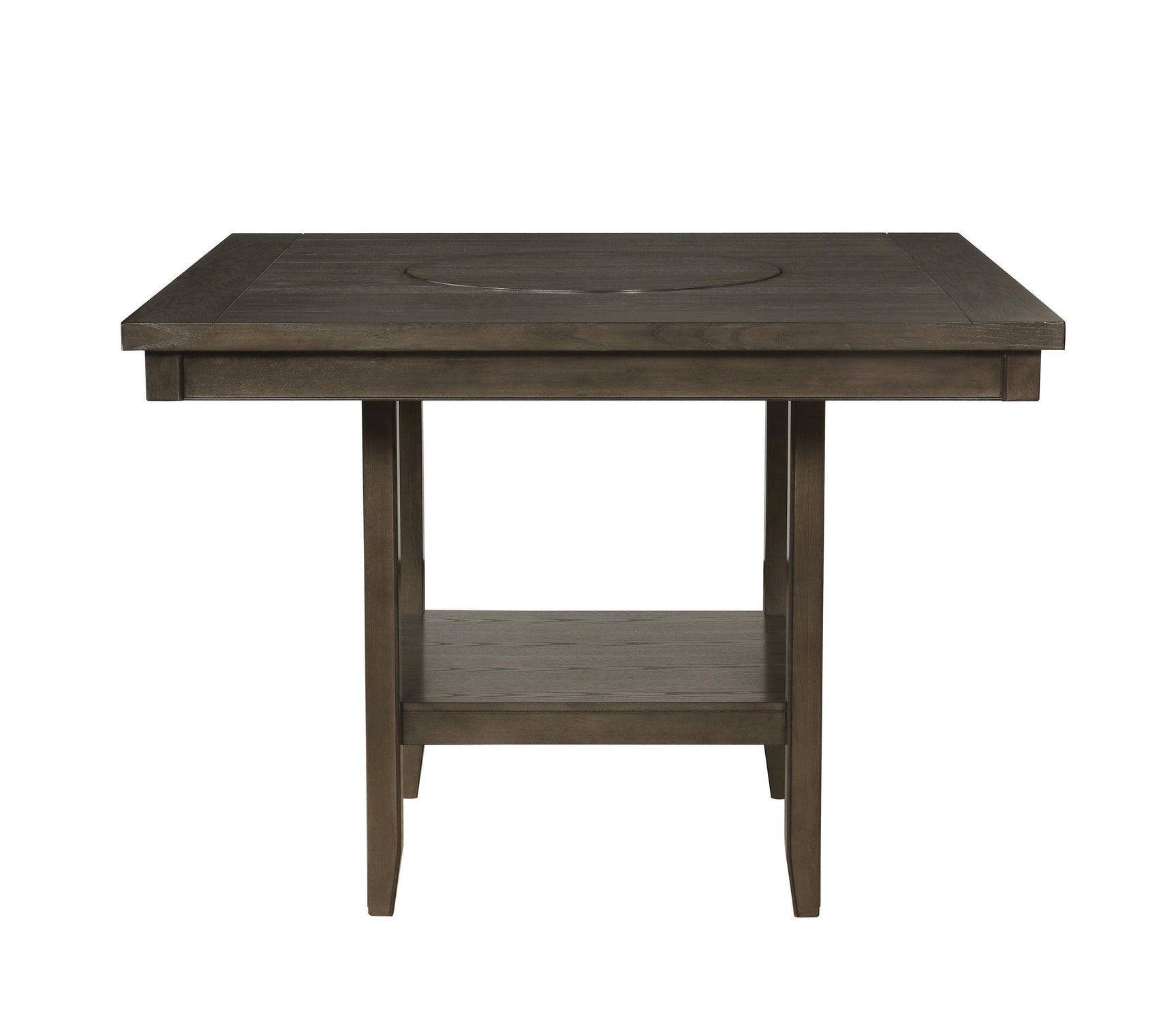 Fulton Gray Modern Traditional Wood Square Counter Height Dining Room Set - Ella Furniture