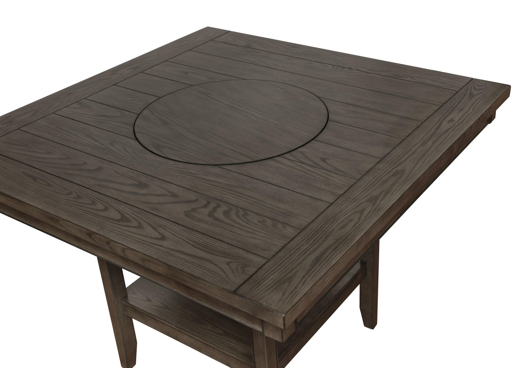 Fulton Gray Modern Traditional Wood Square Counter Height Dining Room Set - Ella Furniture