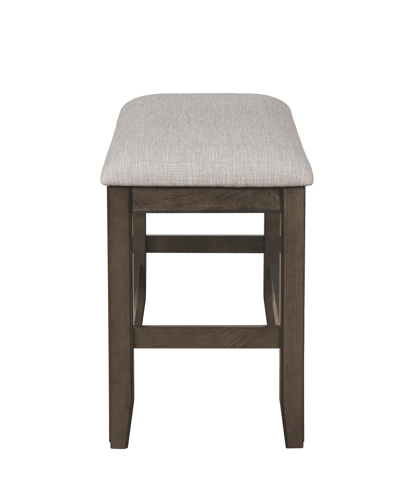 Fulton Gray Modern Traditional Wood Square Counter Height Dining Room Set - Ella Furniture