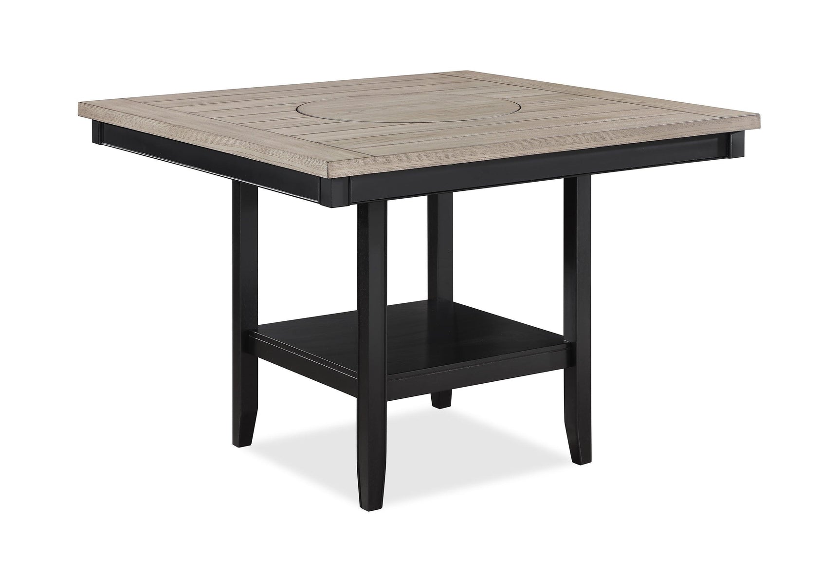 Fulton Light Gray Solid Wood And Veneers Counter Height Dining Room Set - Ella Furniture