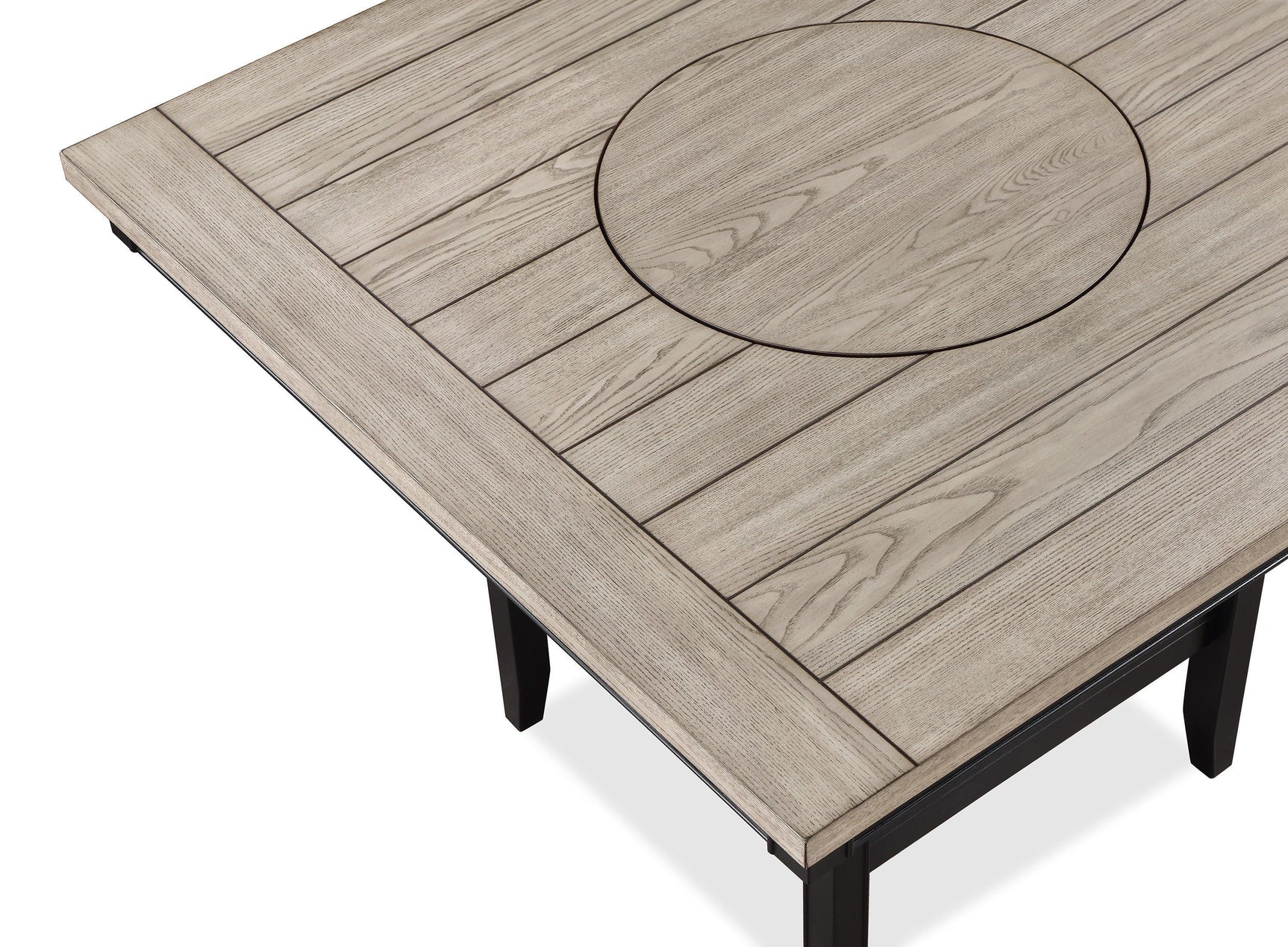 Fulton Light Gray Solid Wood And Veneers Counter Height Dining Room Set - Ella Furniture