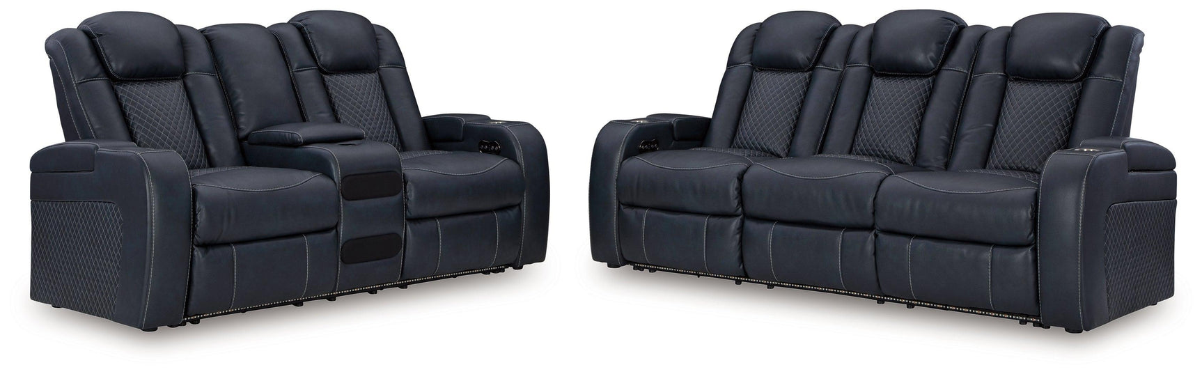 Fyne-dyme Sapphire Sofa And Loveseat - Ella Furniture