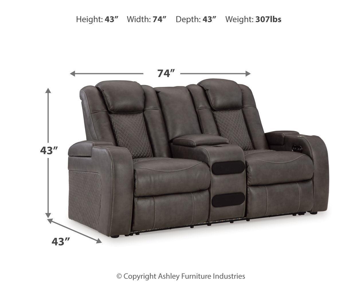 Fyne-Dyme Shadow Sofa, Loveseat and Recliner - Ella Furniture