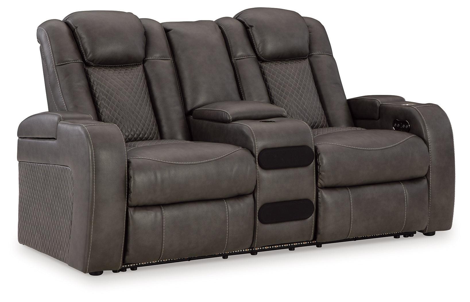 Fyne-Dyme Shadow Sofa, Loveseat and Recliner - Ella Furniture