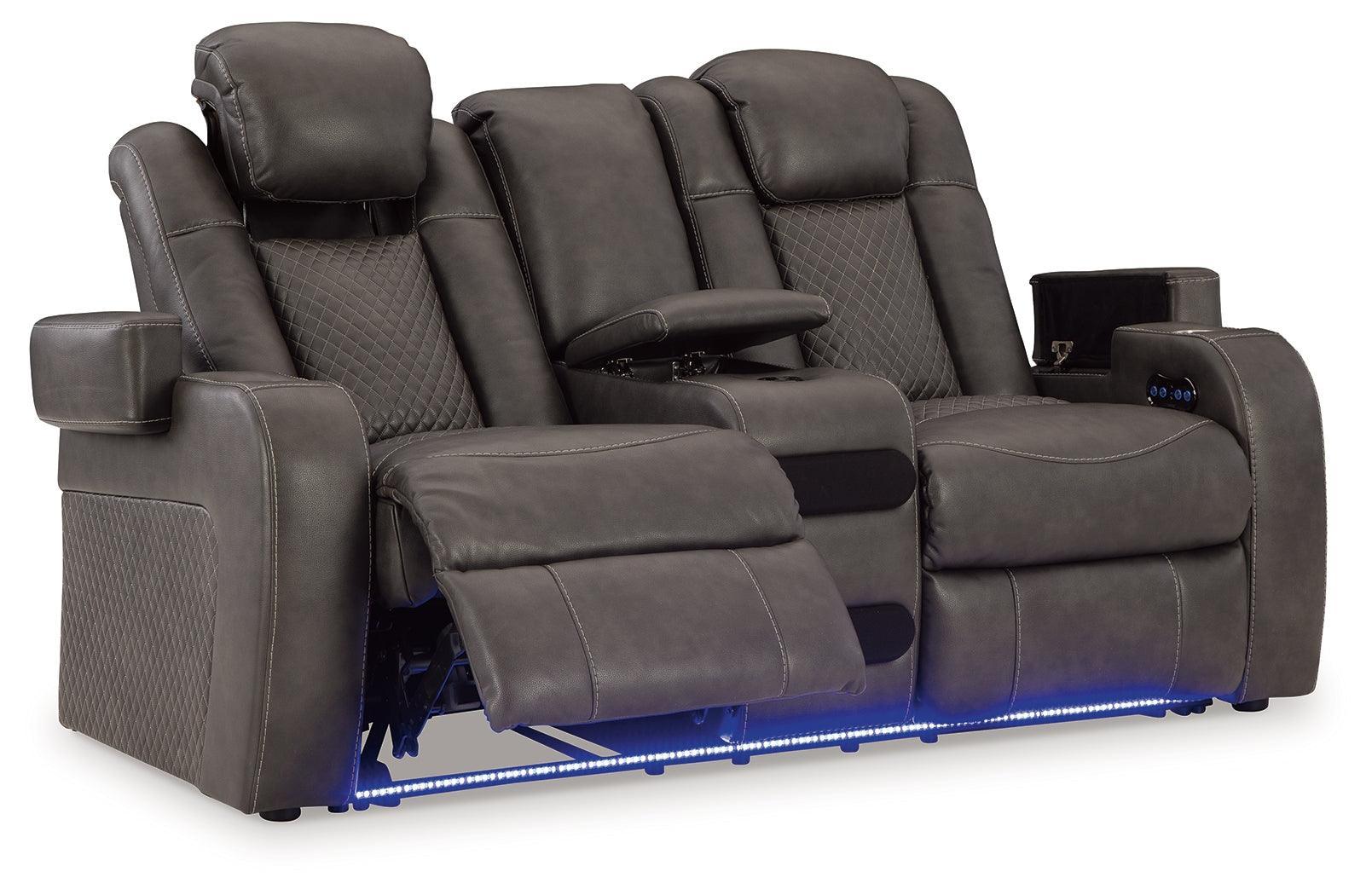 Fyne-Dyme Shadow Sofa, Loveseat and Recliner - Ella Furniture