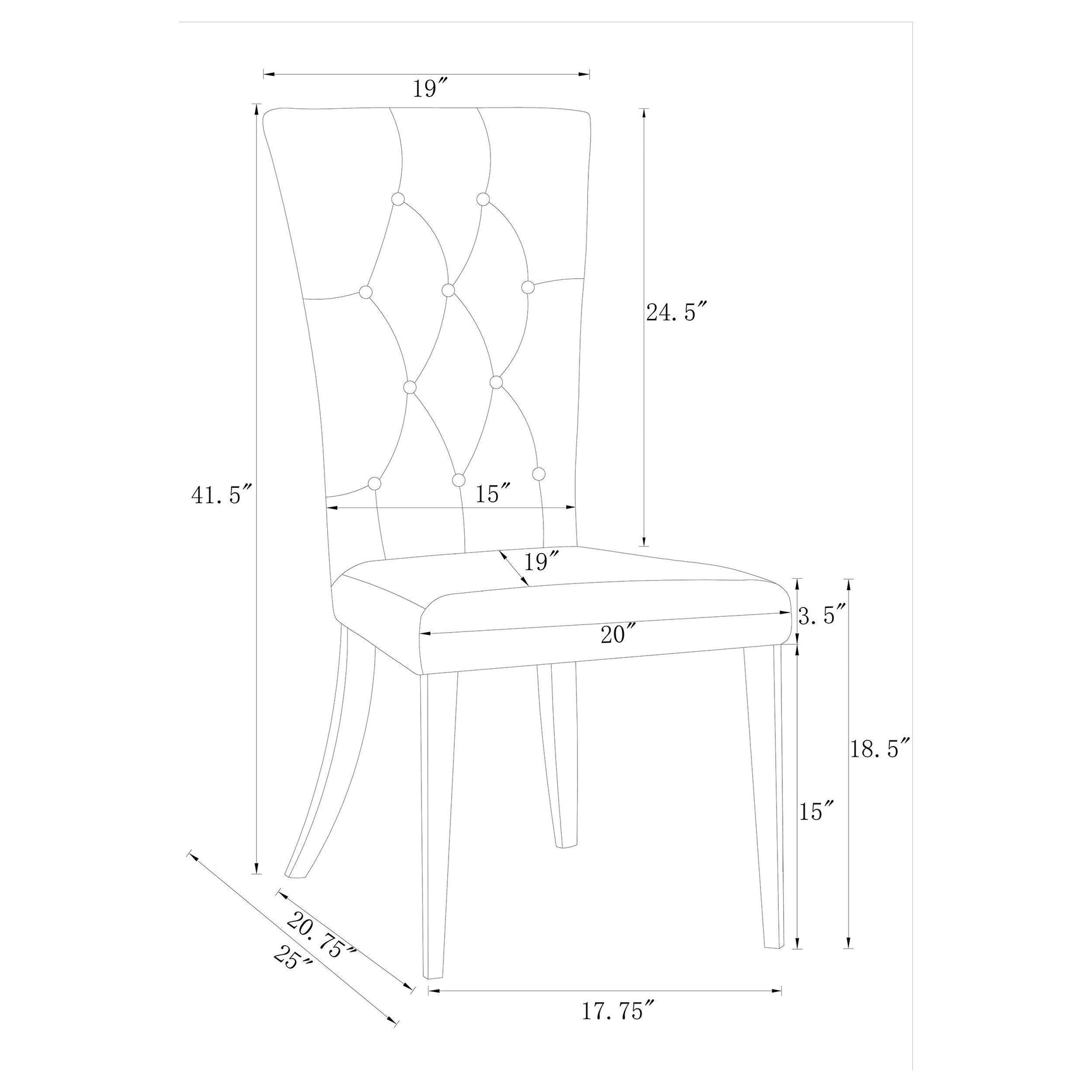 G111101 White Genuine Marble Rectangular Dining Room Set - Ella Furniture